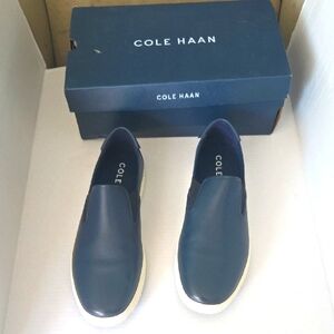 Cole Haan Men's Blue Slip-On Loafers